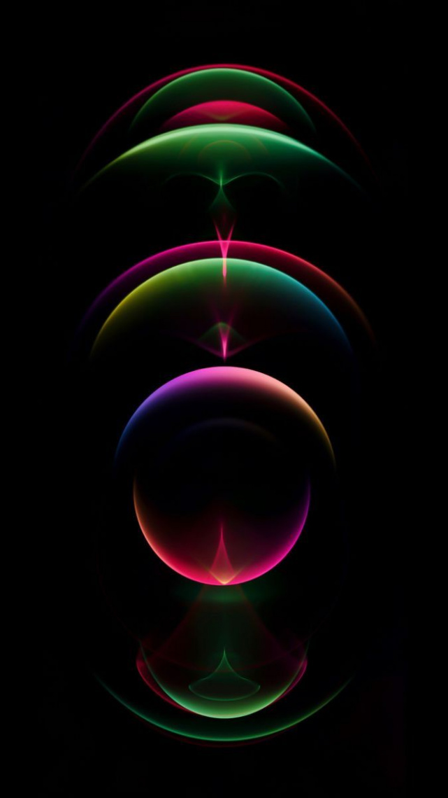 Apple rainbow iphone  wallpaper  Gambar geometris, Abstrak