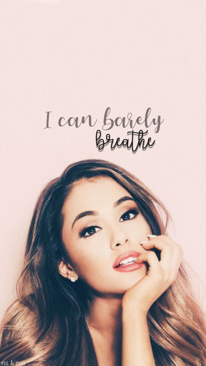 Ariana Grande iPhone Wallpaper 🖤  Ariana grande lyrics, Ariana