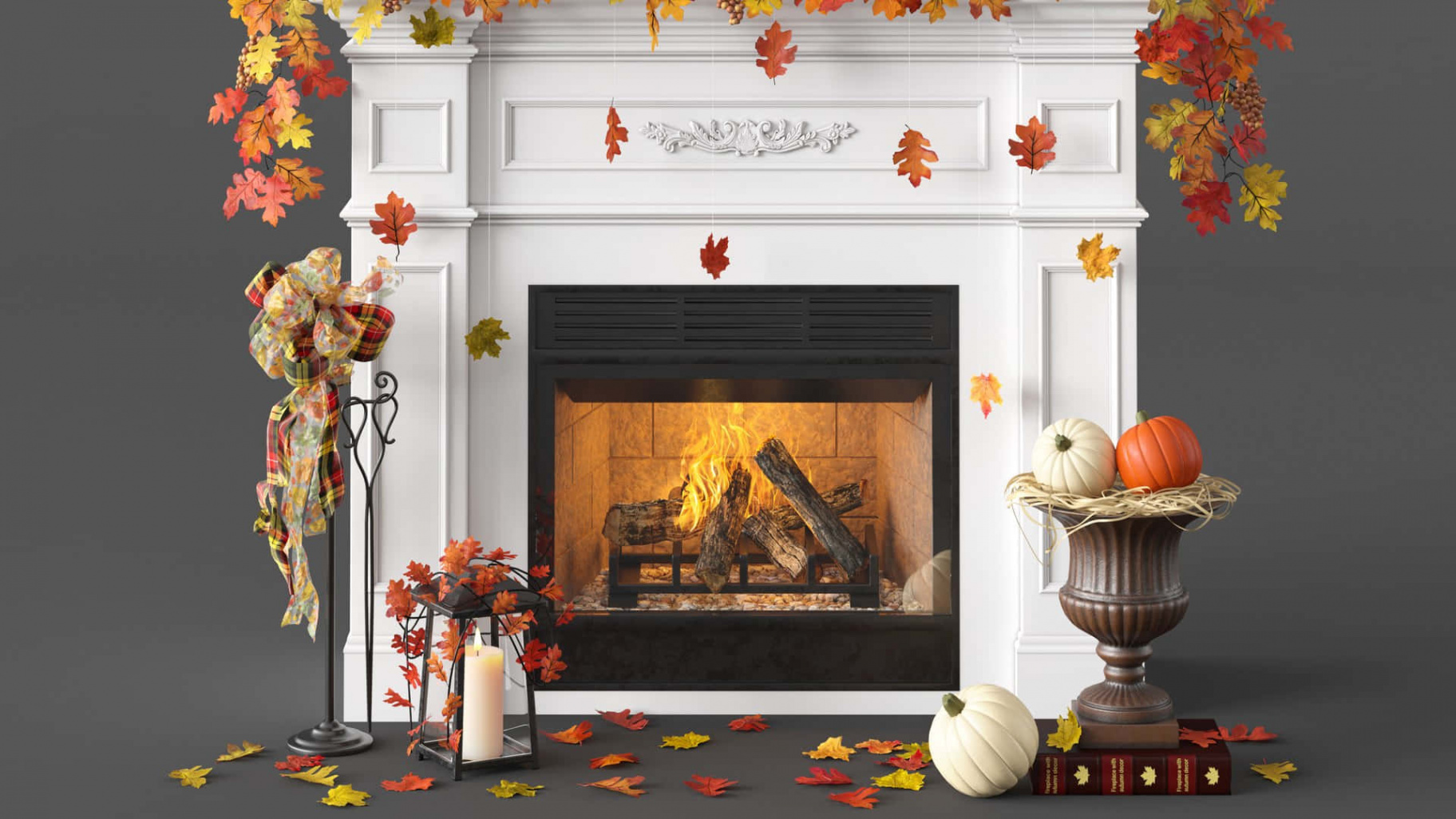 +] Autumn Fireplace Wallpapers  Wallpapers