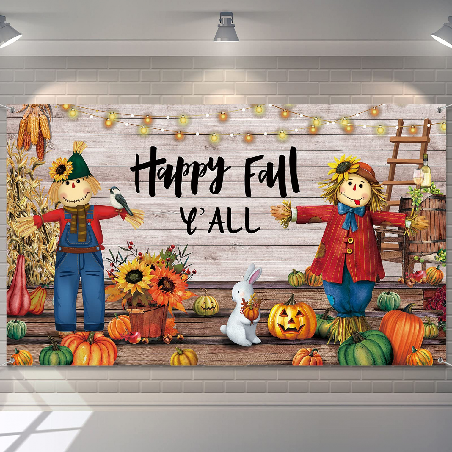 Autumn Thanksgiving Party Backdrop Extra Large Thanksgiving