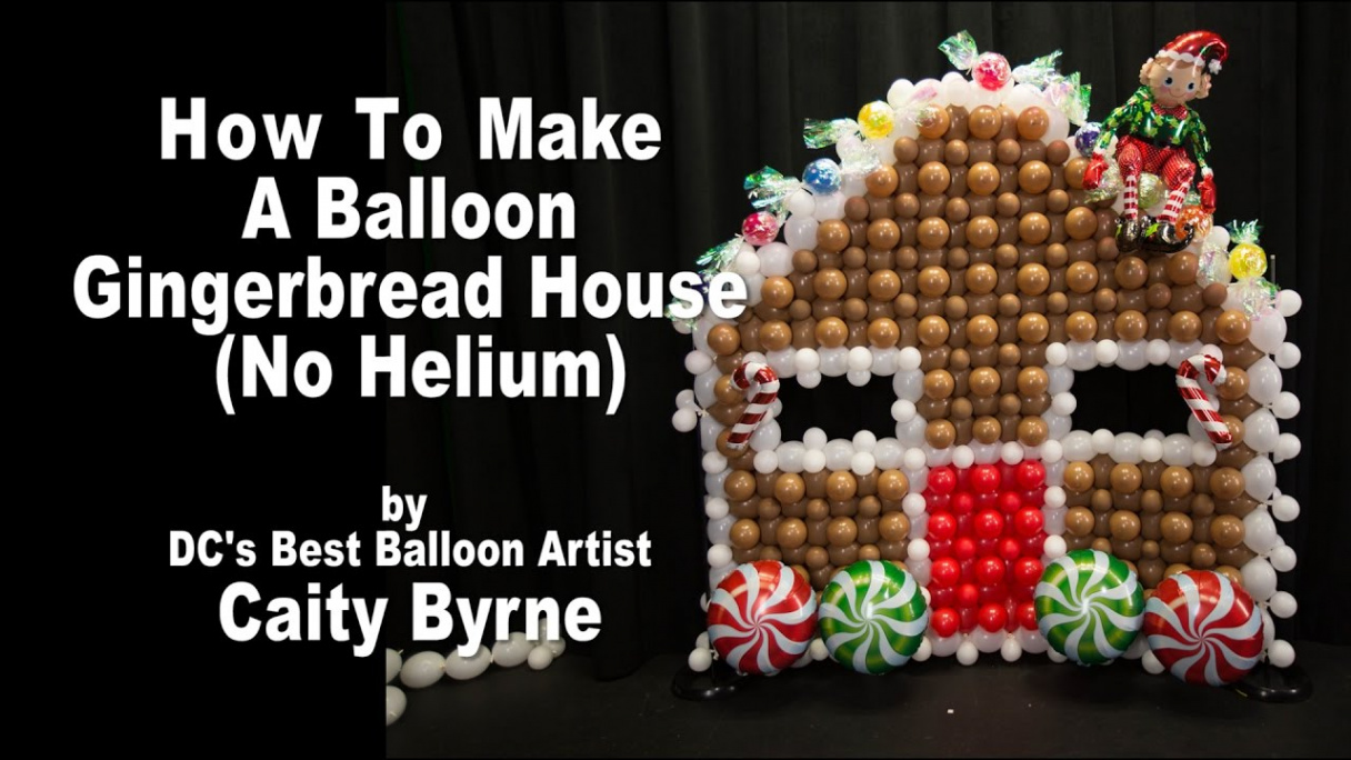 Balloon Gingerbread House