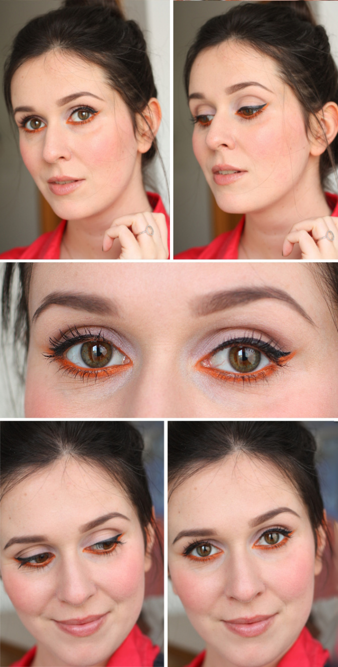 Beauty: upside down orange cat eye - THE STYLING DUTCHMAN.