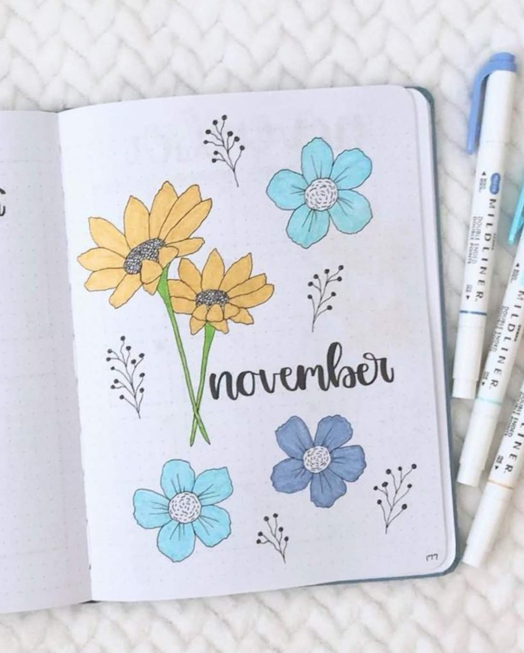 + Best November Bullet Journal Cover Page Ideas You