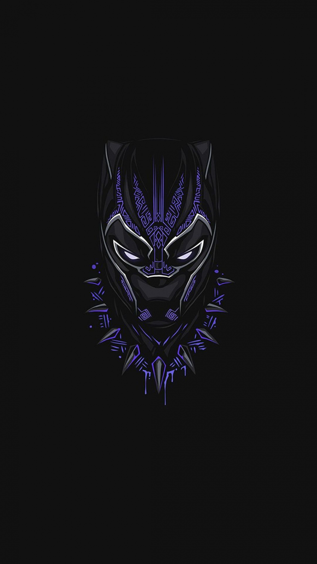 Black Panther Purple Minimal iPhone Wallpaper  Marvel wallpaper