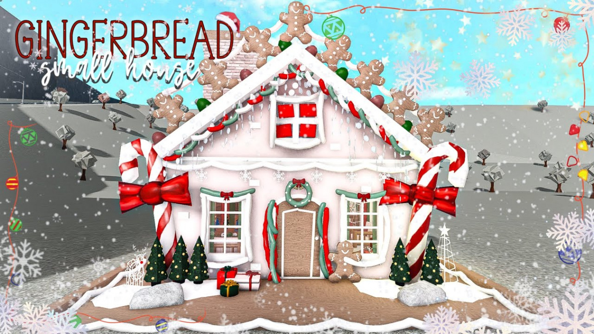 BLOXBURG: Small GingerBread House  speedbuild (Christmas update!) ❄️