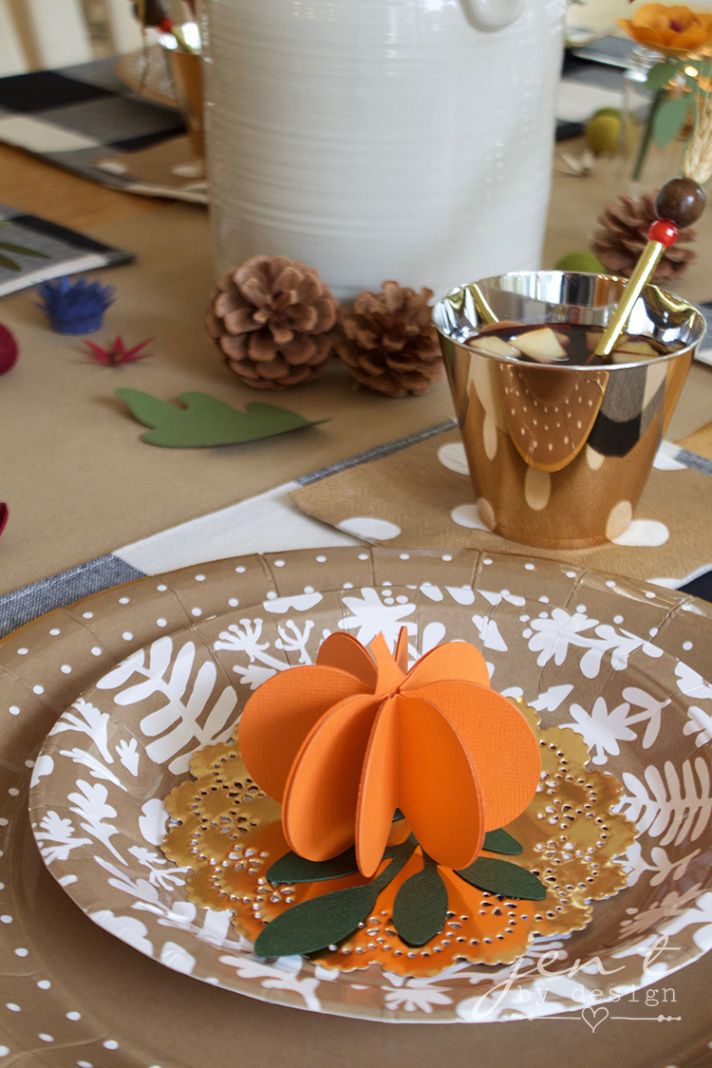 Buffalo Check Thanksgiving Table with Cricut — Jen T