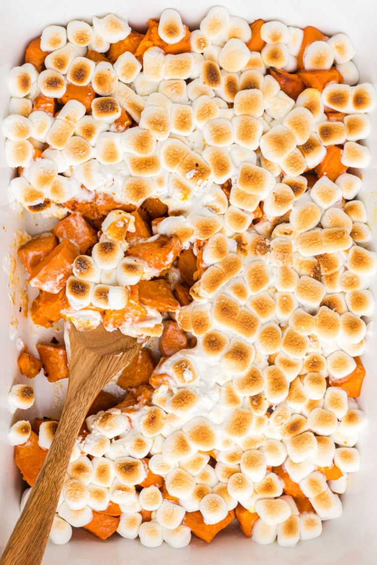 Caramelized Yams with Marshmallows