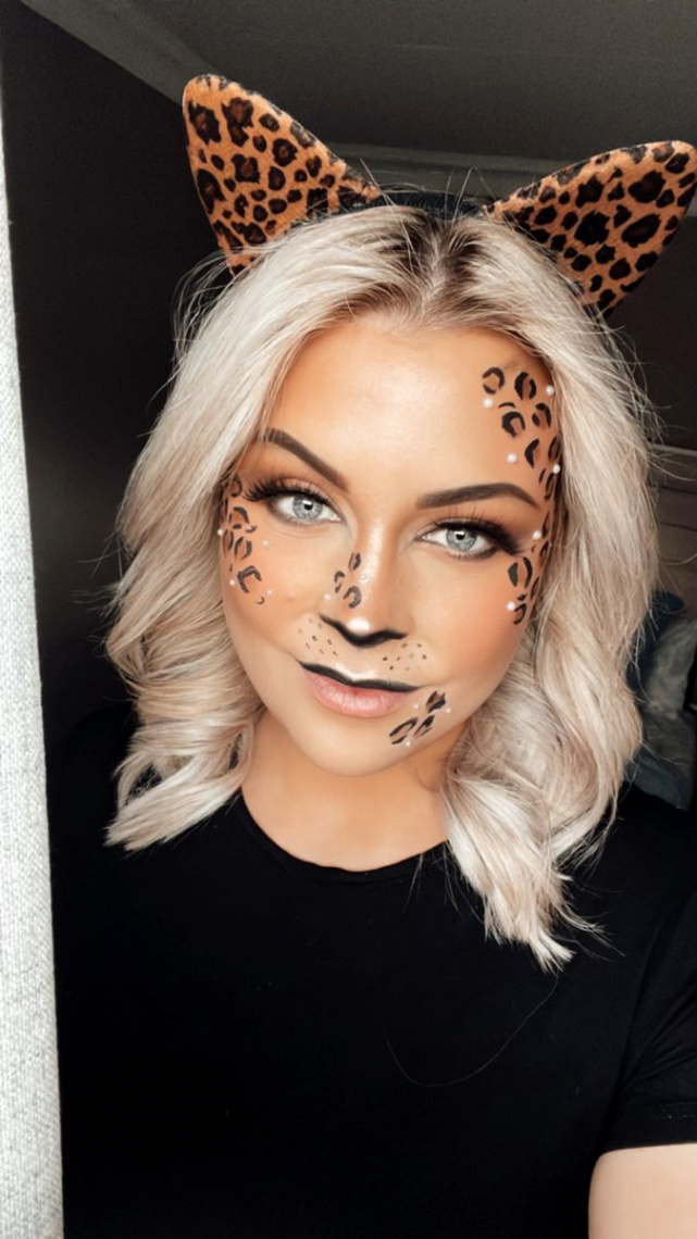 Cheetah/Leopard Makeup 💄 🐆 in   Cute halloween makeup