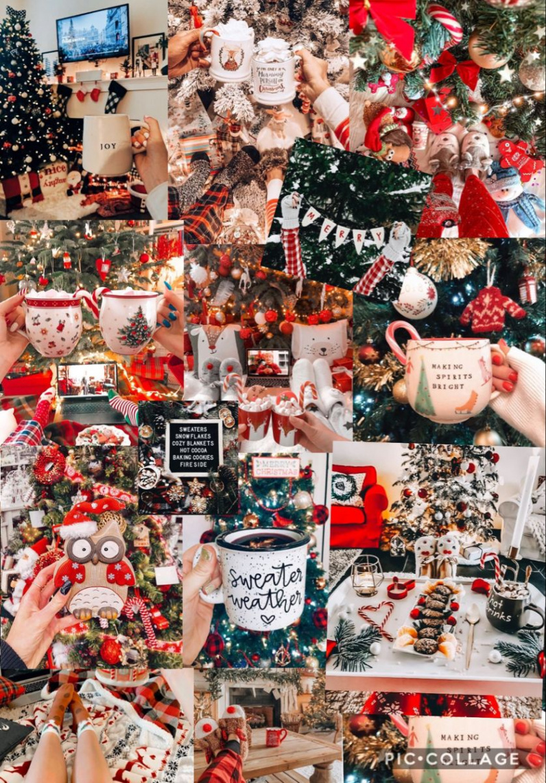 Christmas collage  Christmas collage, Merry christmas wallpaper