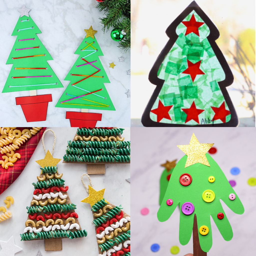 Christmas Tree Crafts for Kids - Six Clever Sisters