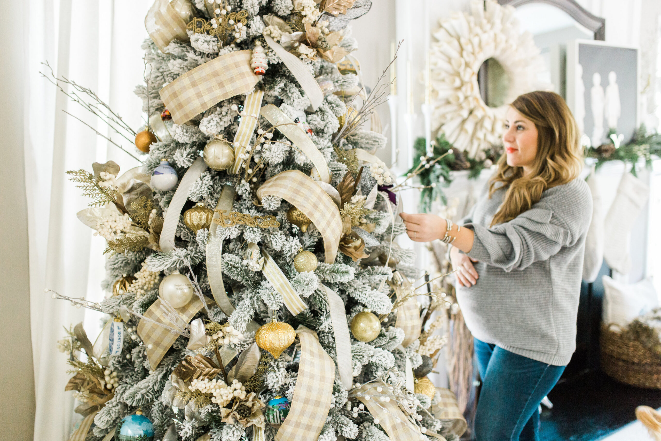 Christmas Tree Ribbons Tutorial  Coffee Beans and Bobby Pins