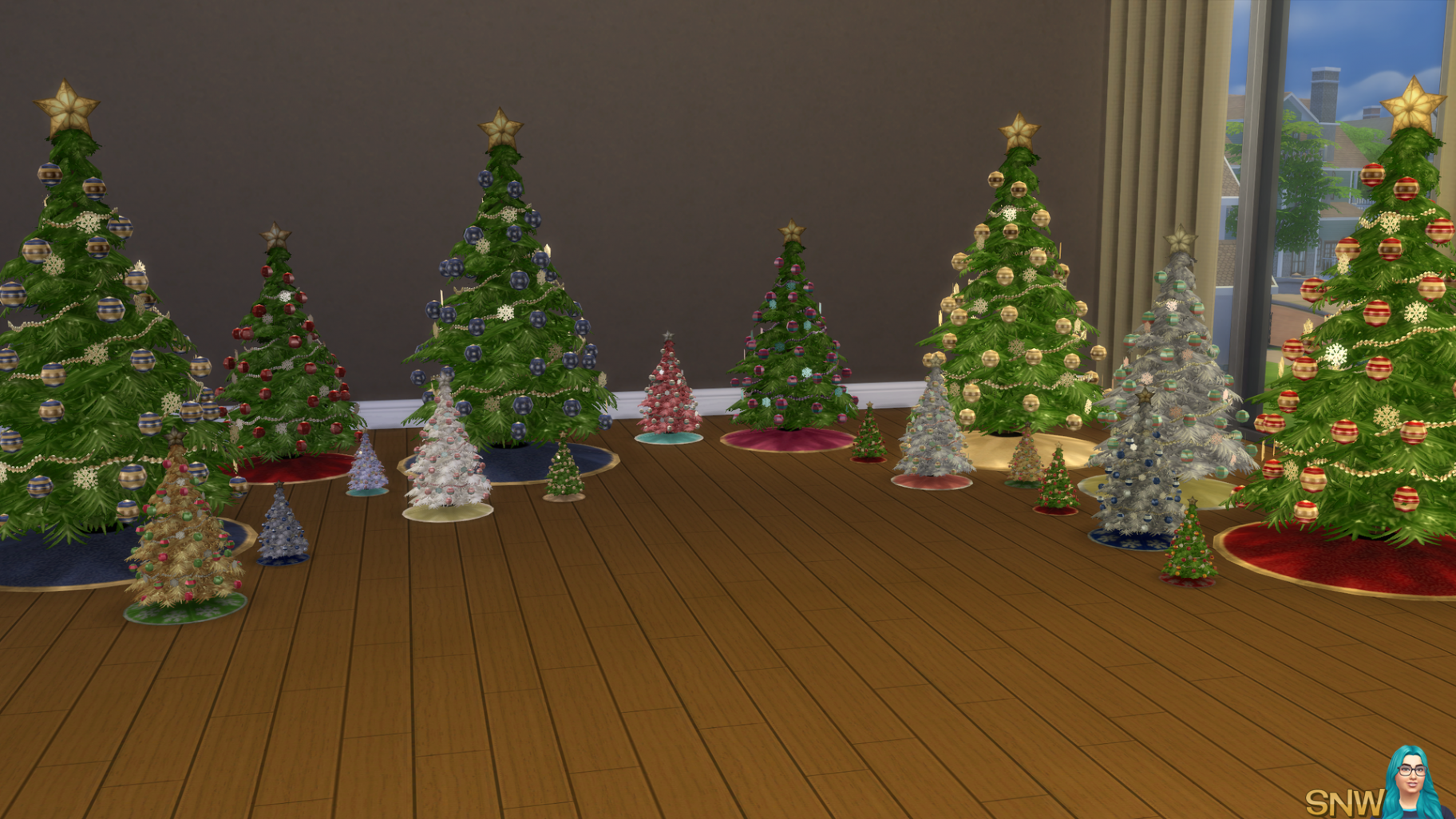 Christmas Trees! ( sizes)  SNW  SimsNetwork