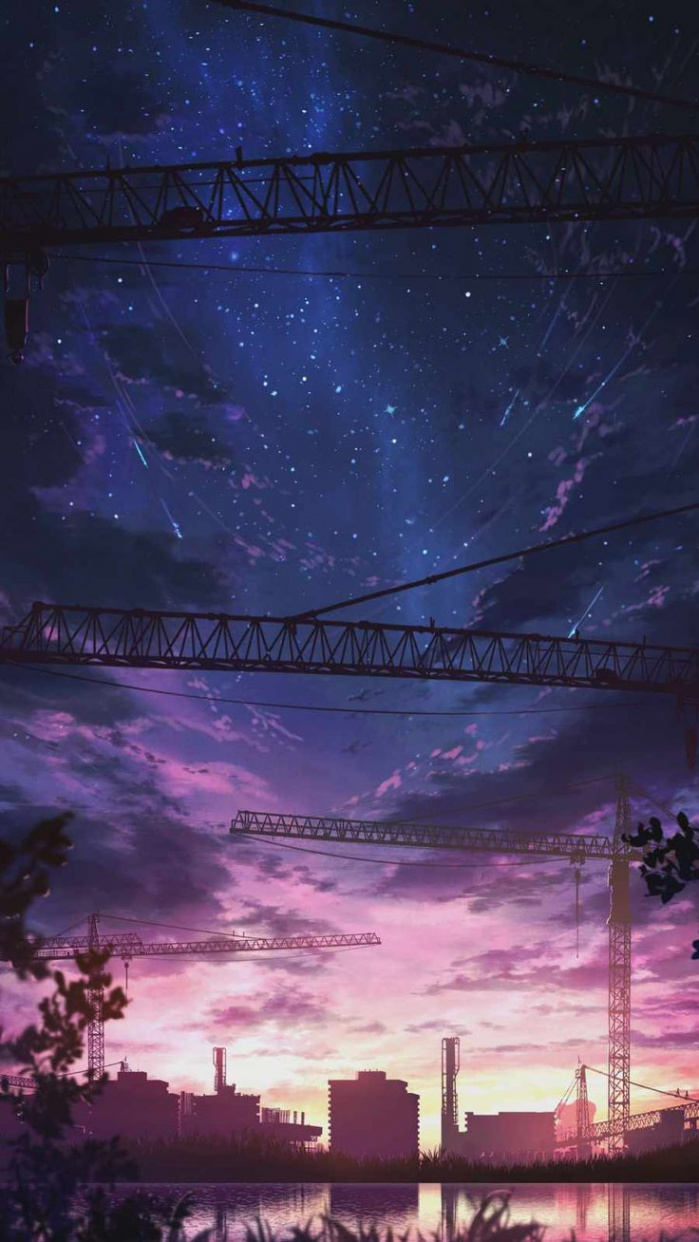 City Construction Anime IPhone Wallpaper - IPhone Wallpapers