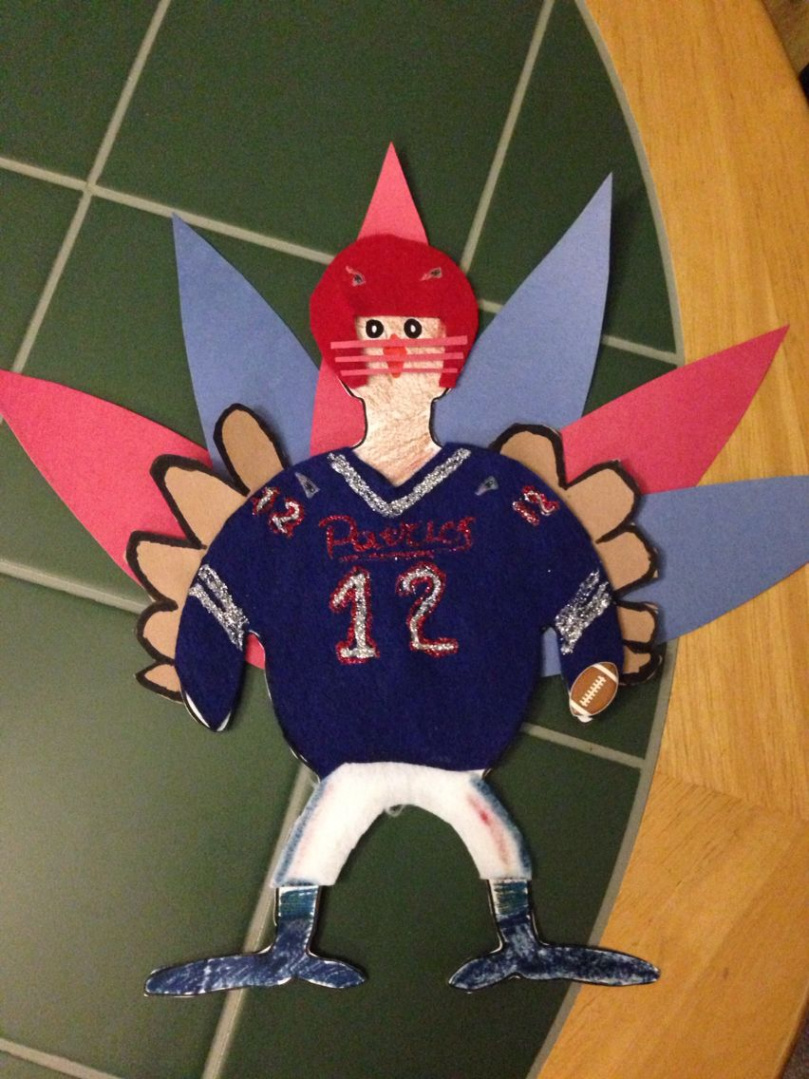 Class project to disguise the turkey cutout