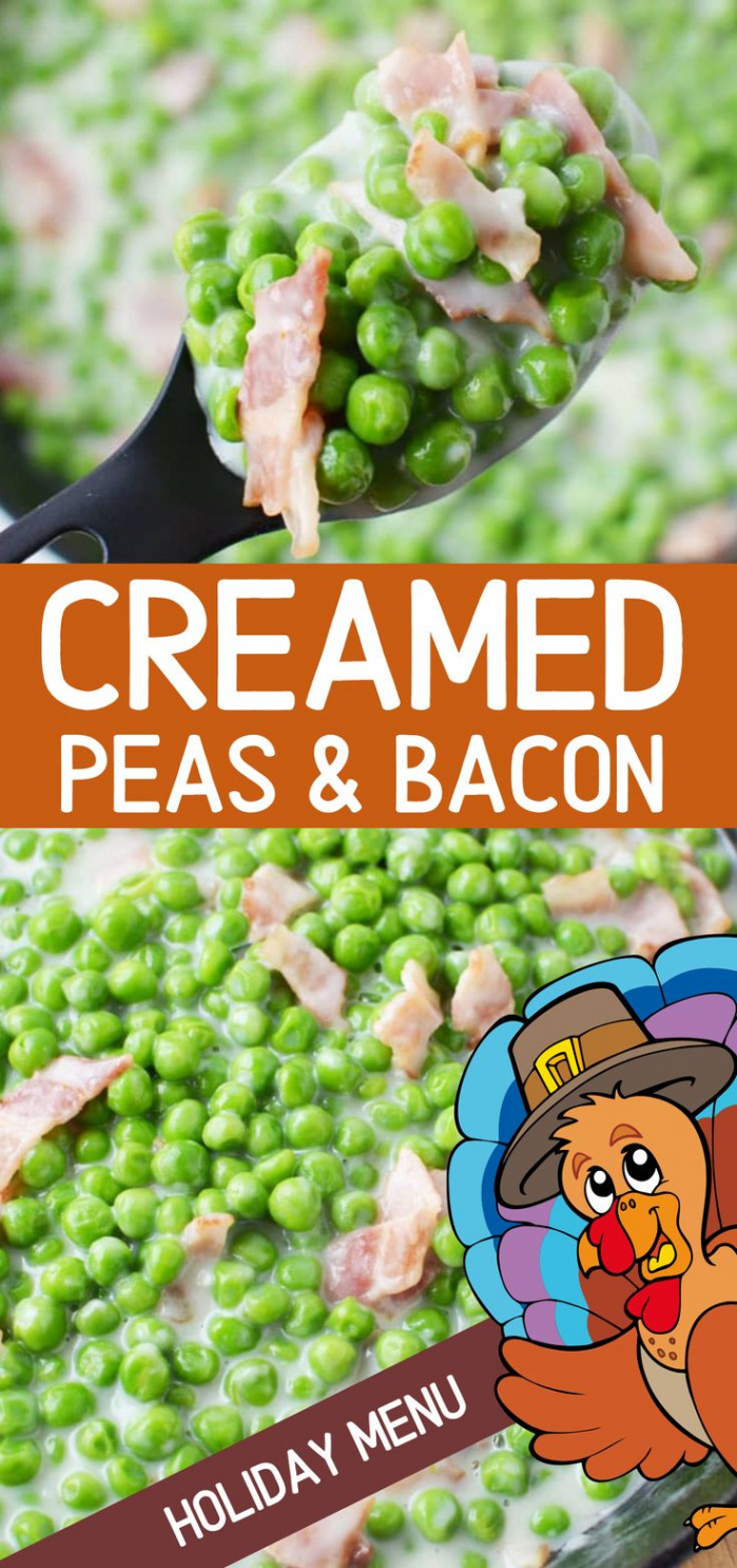 Creamed Peas Thanksgiving Side Dish  Creamed peas, Thanksgiving