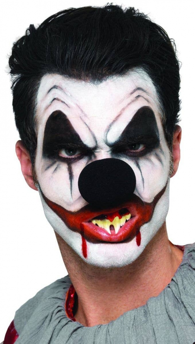 Creepy Clown Mens Halloween Makeup Kit  HALLOWEEN