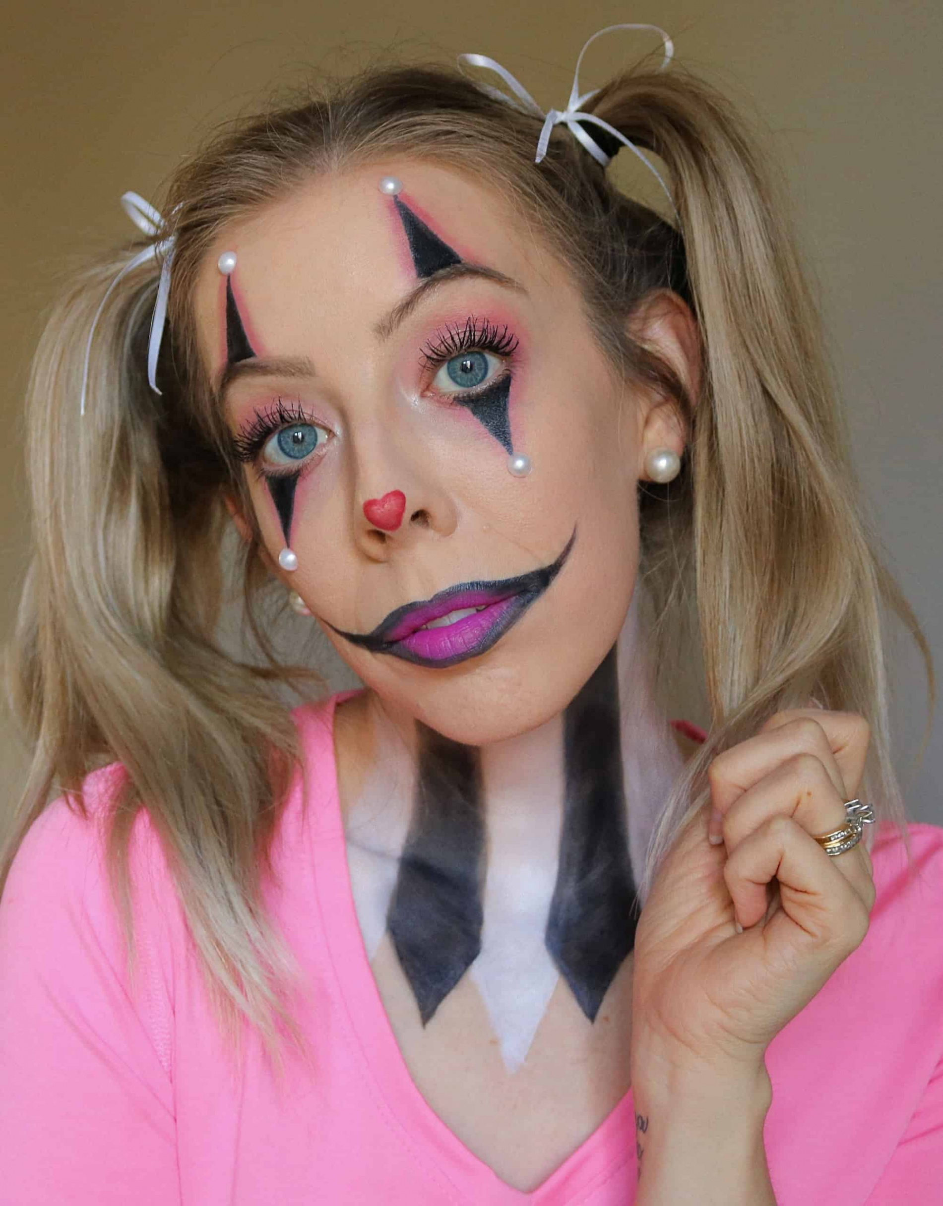 Cute and Easy Clown Makeup Halloween Tutorial - Kindly Unspoken