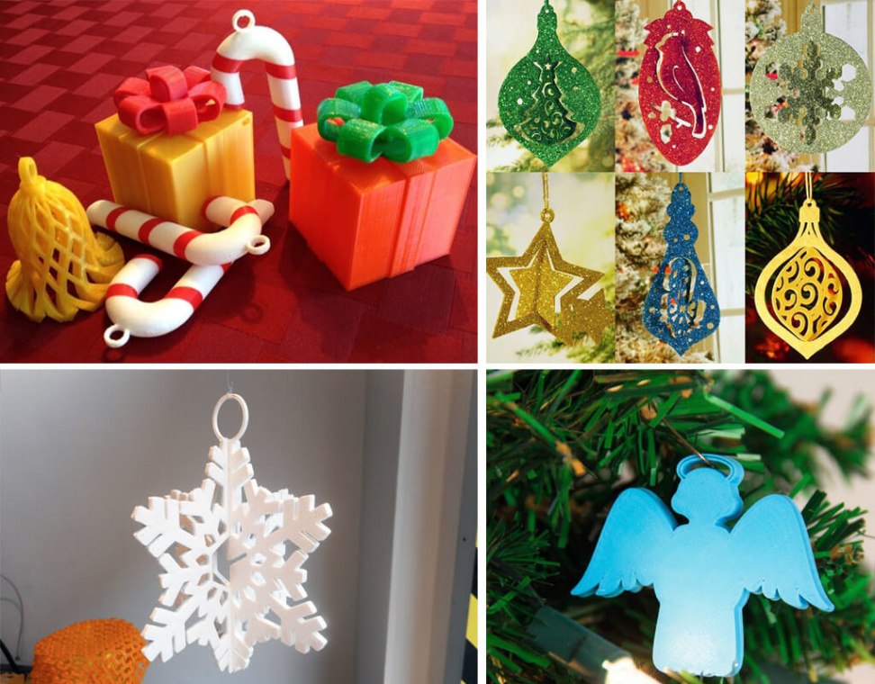 D Printed Ornaments and Decorations for Christmas 202