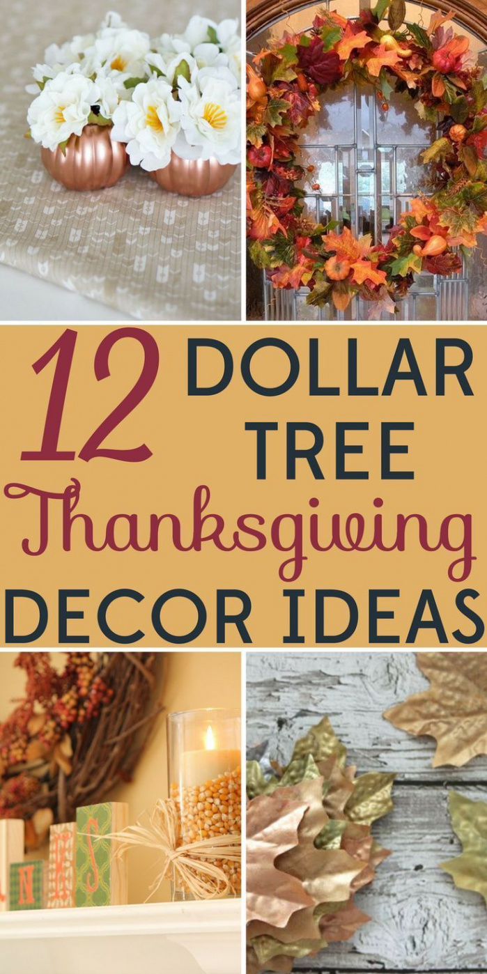 Decorating on a Budget:  Dollar Tree Thanksgiving Decor Ideas