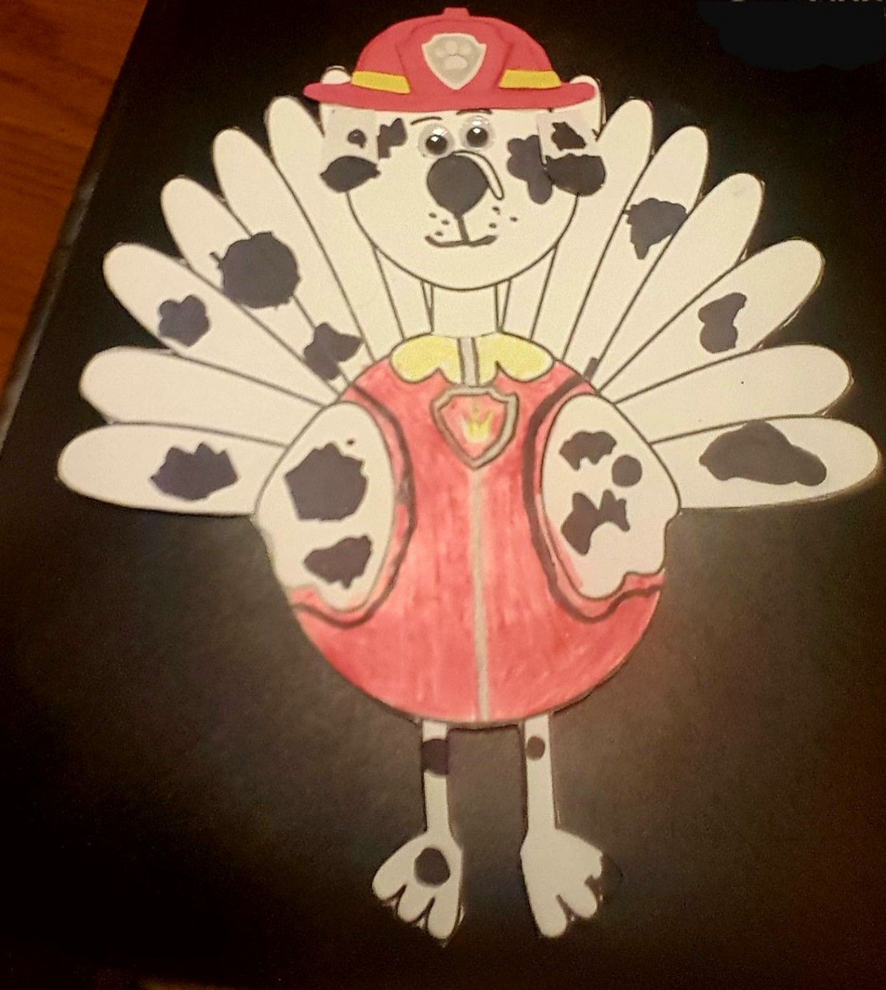 Disguise a turkey Marshall from Paw Patrol  Turkey disguise