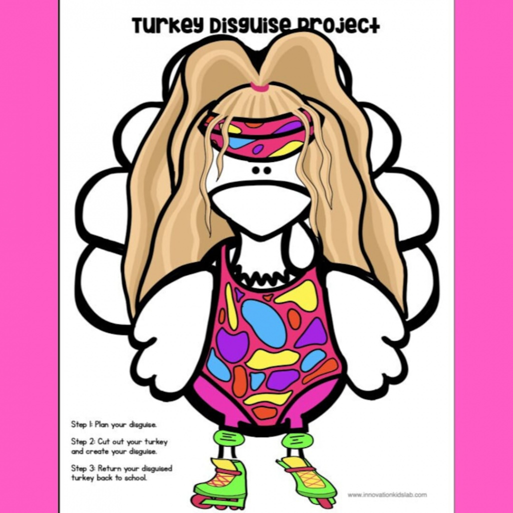 Disguise a Turkey-rollerblading Disguise - Etsy