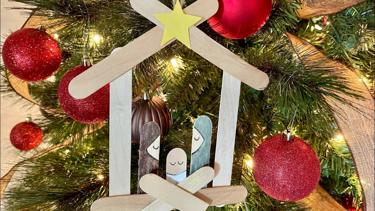 DIY Kids Nativity Ornament - Christmas Crafts for Children