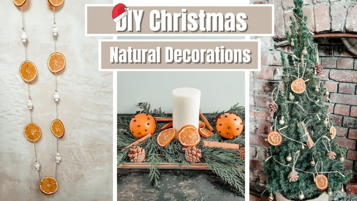 DIY Natural Christmas Decorations  Scandinavian Inspired Christmas Decor   Eco-friendly Decor