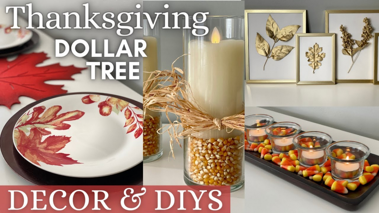 Dollar Tree DIY THANKSGIVING Decor and Craft Ideas  Fall DIYs  DOLLAR  TREE MUST HAVES!!