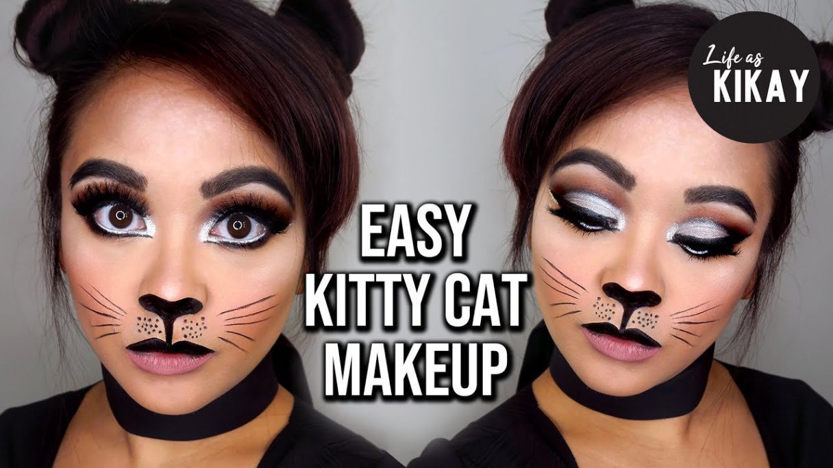 Easy Cat Makeup Tutorial for Halloween