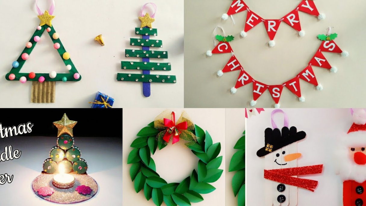 Easy Christmas Home Decoration Ideas/Christmas Crafts for Kids  School/Christmas Decoration Ideas