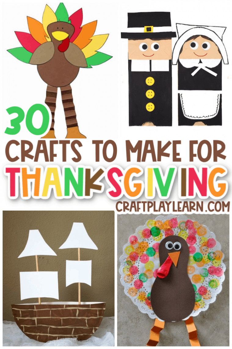 Easy Thanksgiving Crafts For Kids - Craft Play Learn