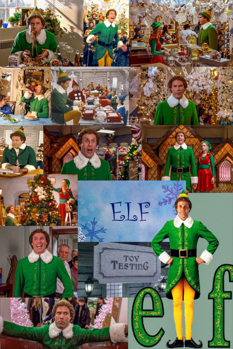 Elf Christmas Movie  Cute christmas wallpaper, Christmas collage