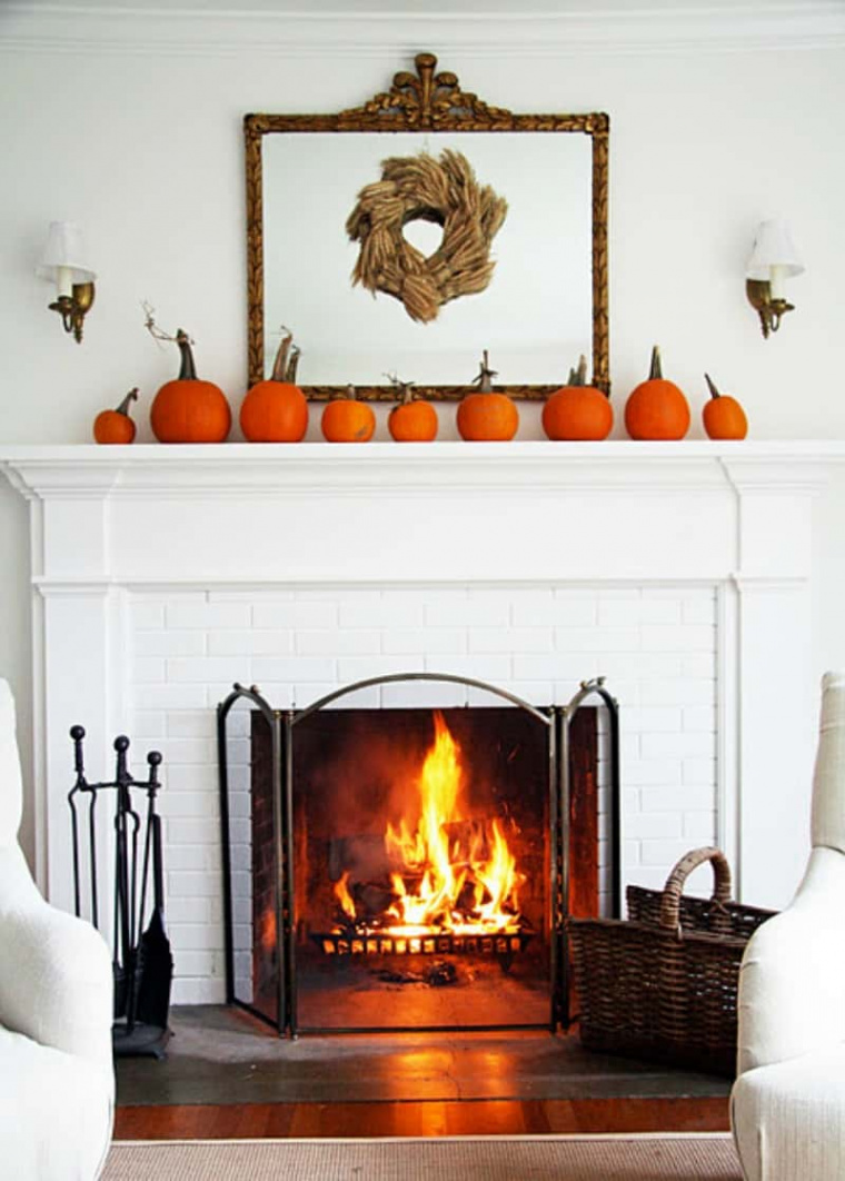 Fall Decor Ideas for your Fireplace Mantle