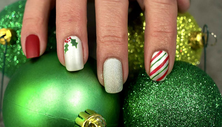 festive and simple Christmas nail designs  Life  Yours