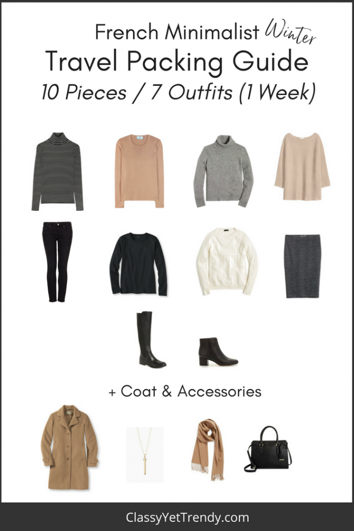 French Minimalist Winter Travel Packing Guide - Classy Yet Trendy