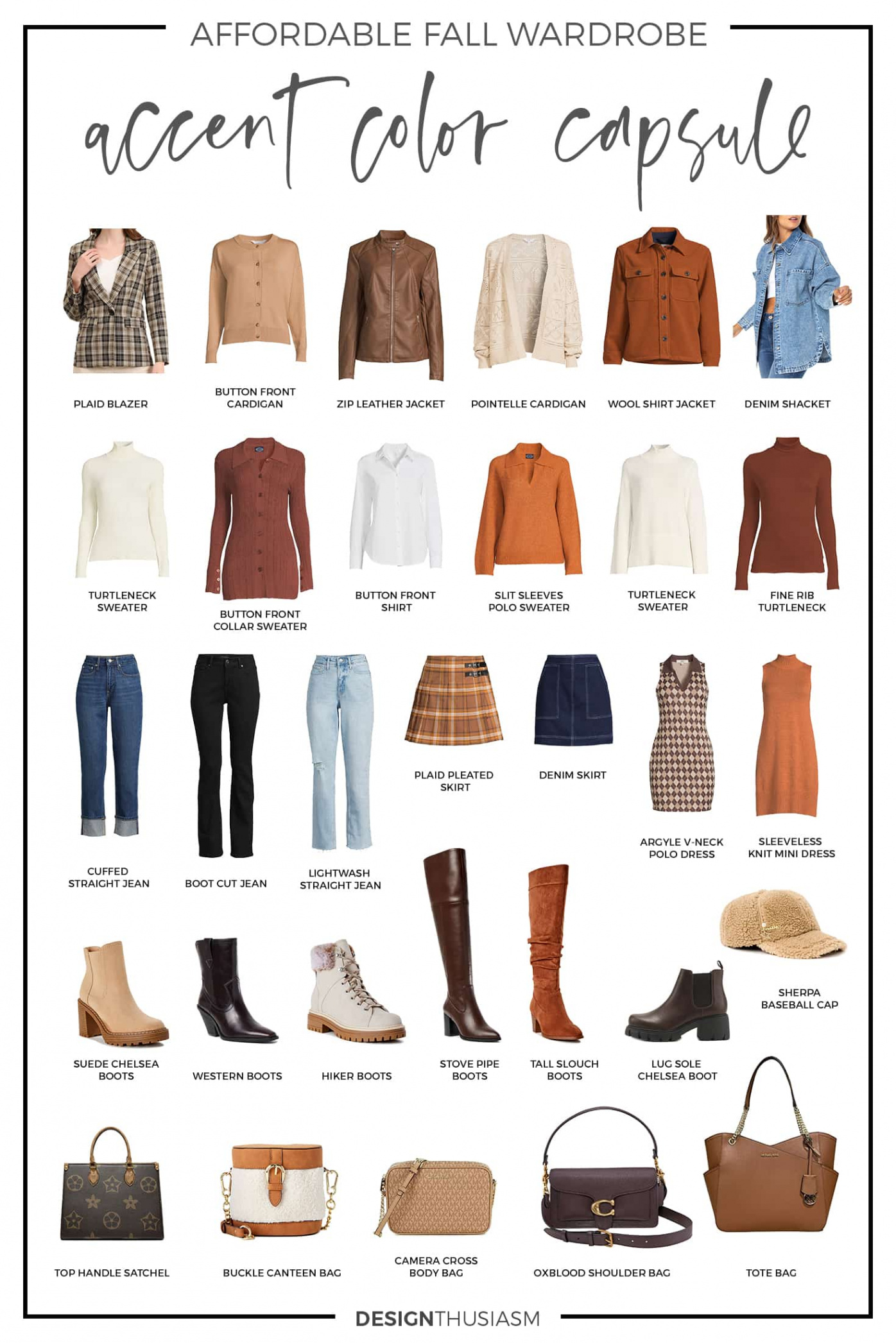 Great Affordable Thanksgiving Outfits Using Fall Accent Colors