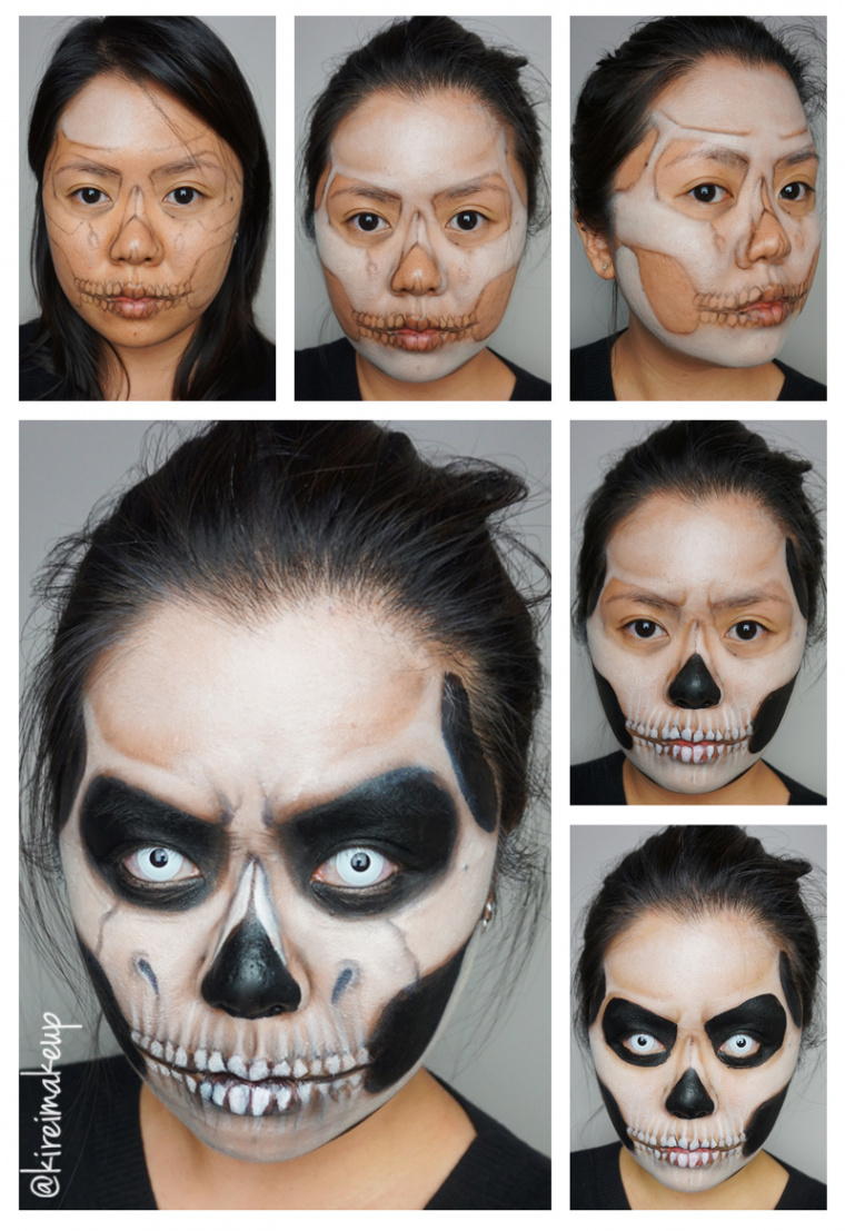 Grim Reaper Halloween Makeup - Kirei Makeup