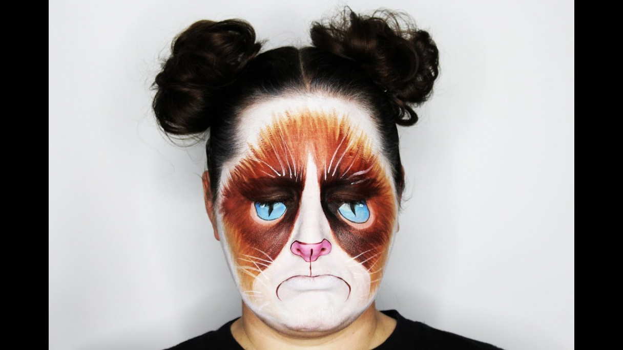 Grumpy Cat Face Painting Tutorial