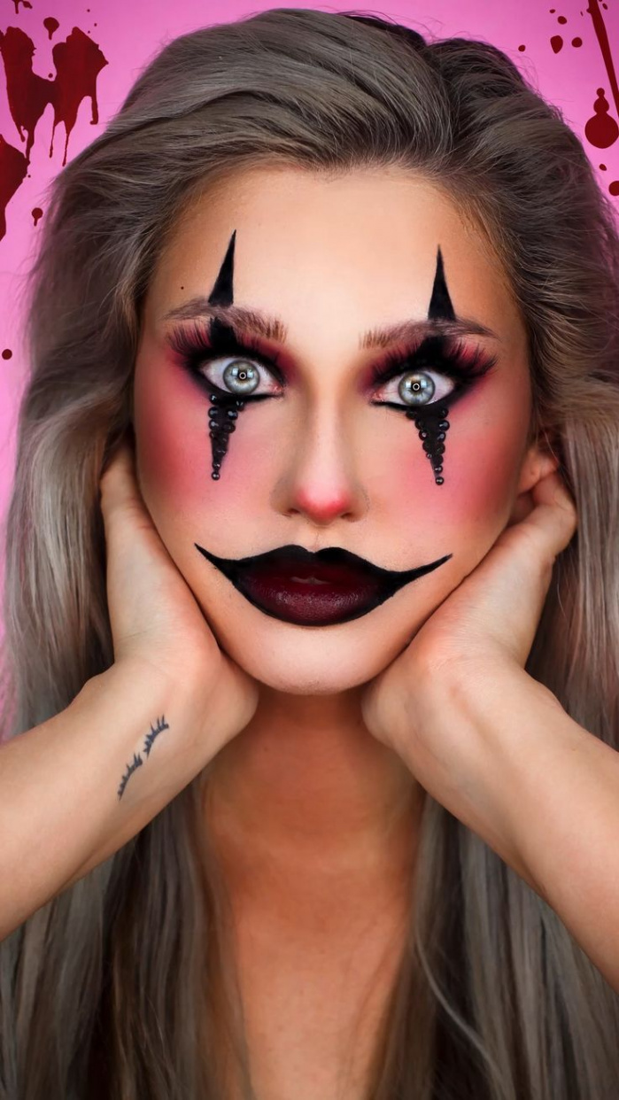 HALLOWEEN-Clown🤡 by gloschi  Halloween makeup, Clown makeup