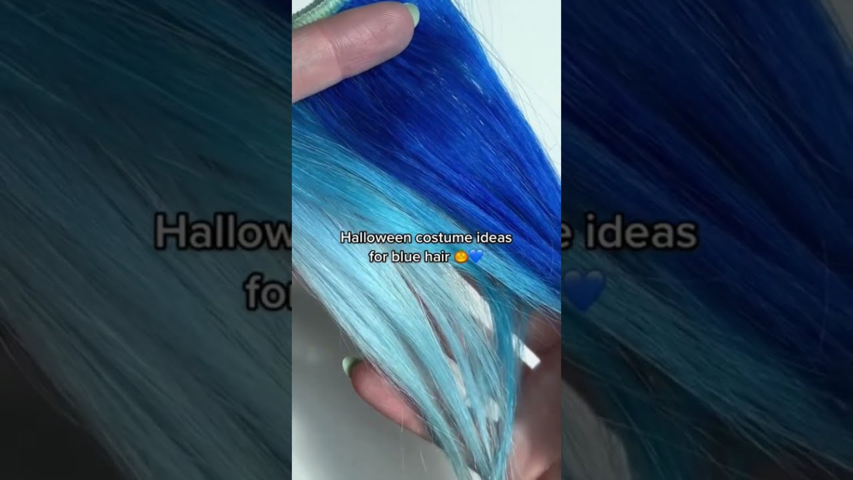 #halloween costume ideas for blue hair 💙 #shorts #hairdye