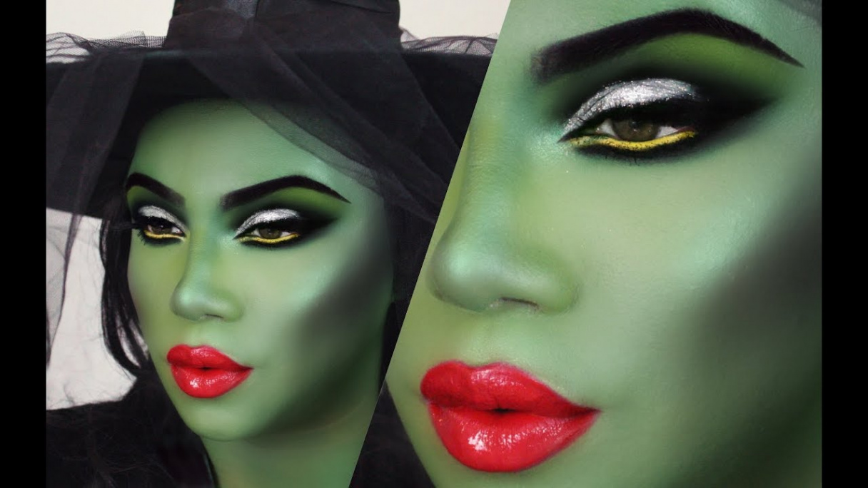 Halloween Green Witch Makeup Tutorial