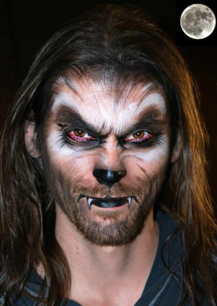 Halloween makeup for men - scary ideas   Maquillaje halloween