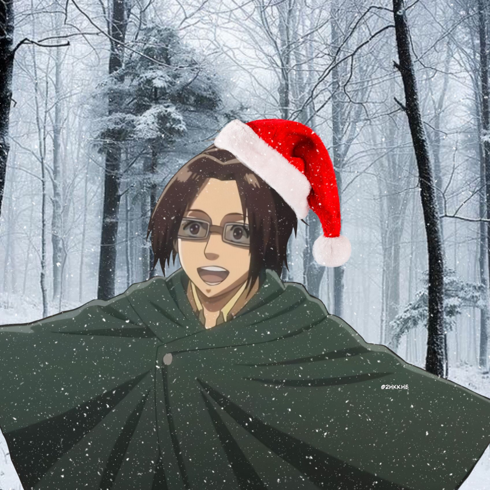 Hange christmas pfp  Евангелион, Фандом, Аниме