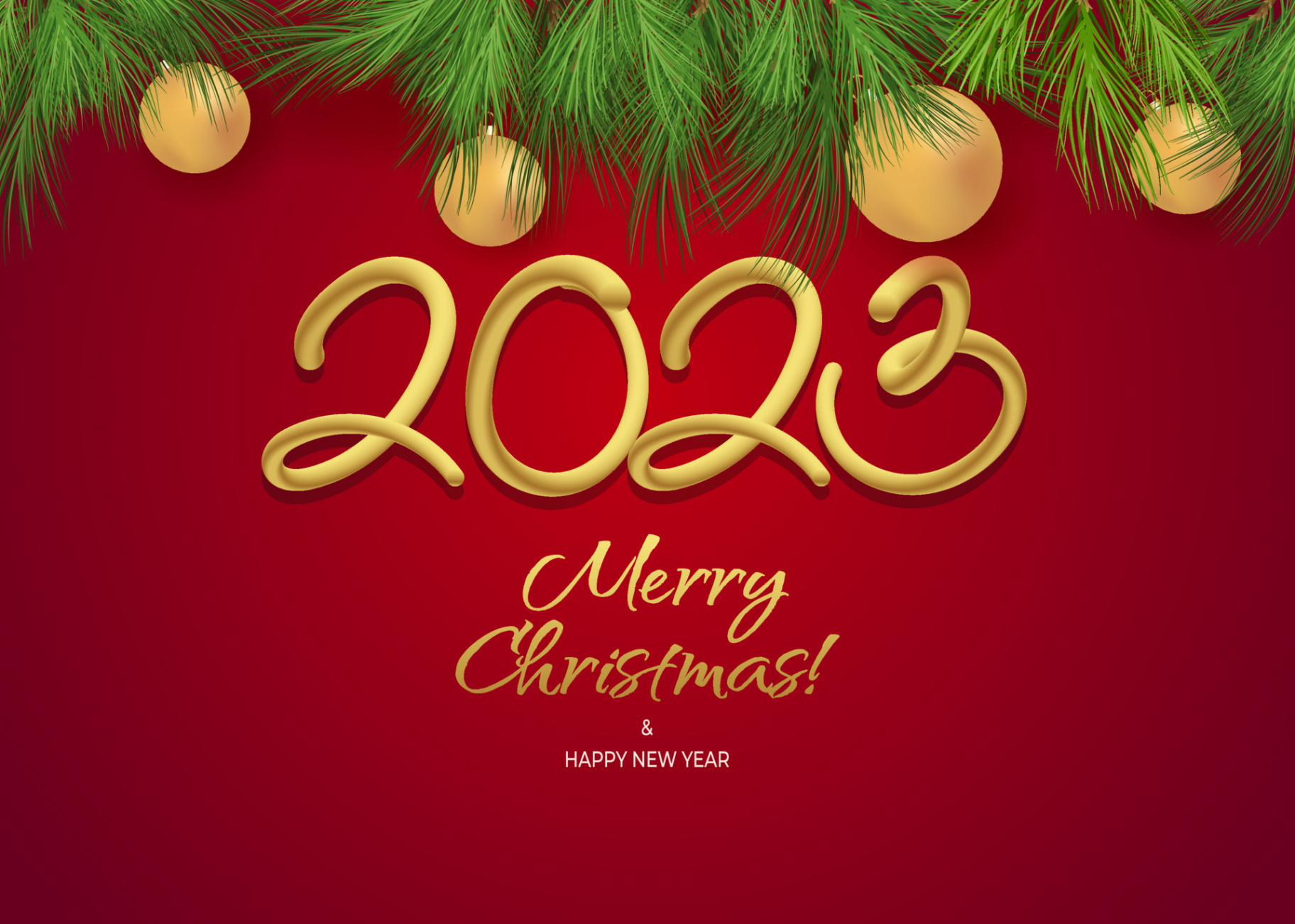 Happy new year d 202 greeting wallpaper vector template