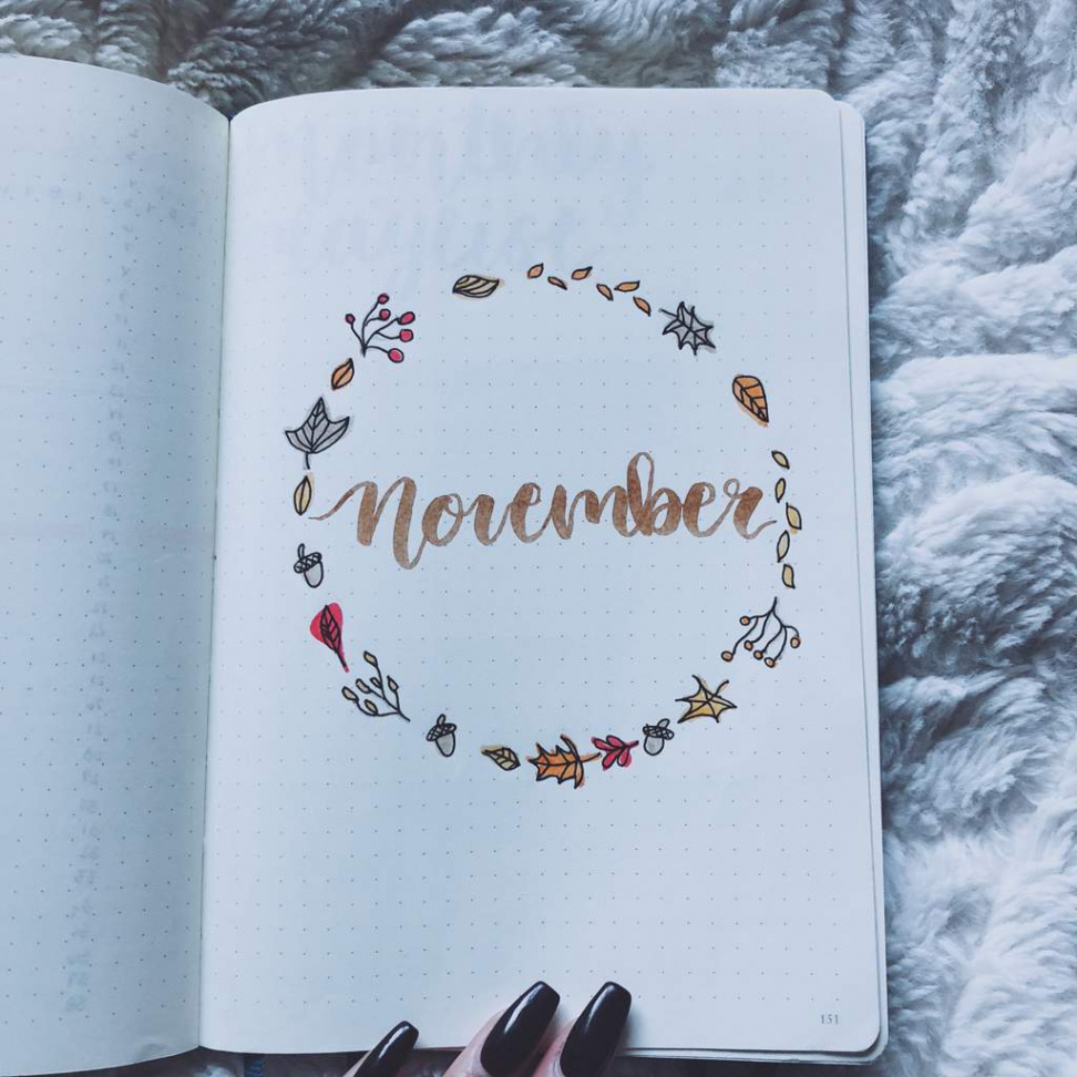 Hello November  Bullet Journal Amino