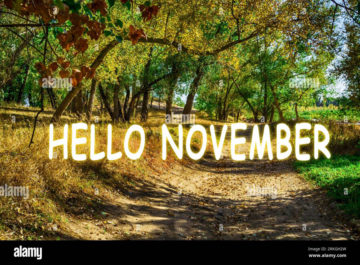 Hello november hi-res stock photography and images - Alamy