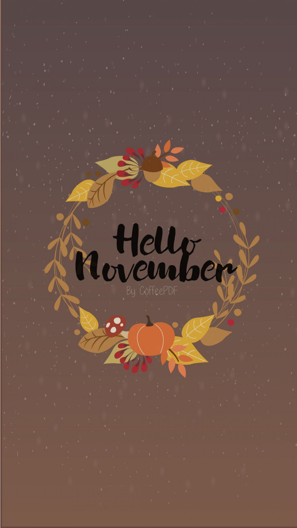 Hello November phone wallpaper by coffeepdf  November wallpaper