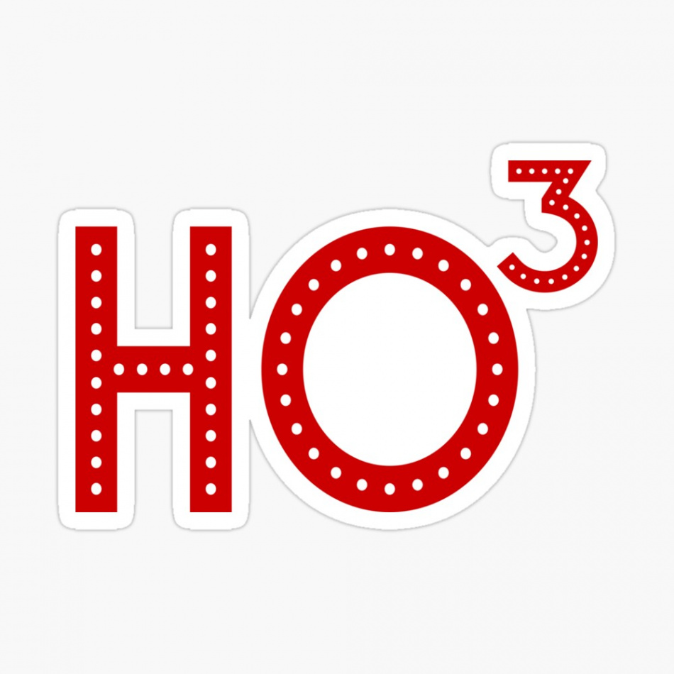 ho ho  ho cubed merry christmas!" Greeting Card for Sale by