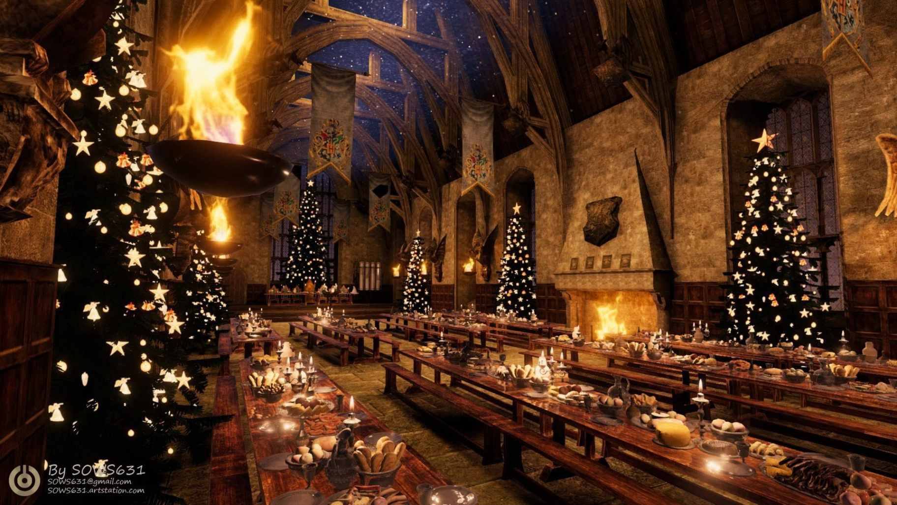 Hogwarts Christmas Wallpapers - Top Free Hogwarts Christmas