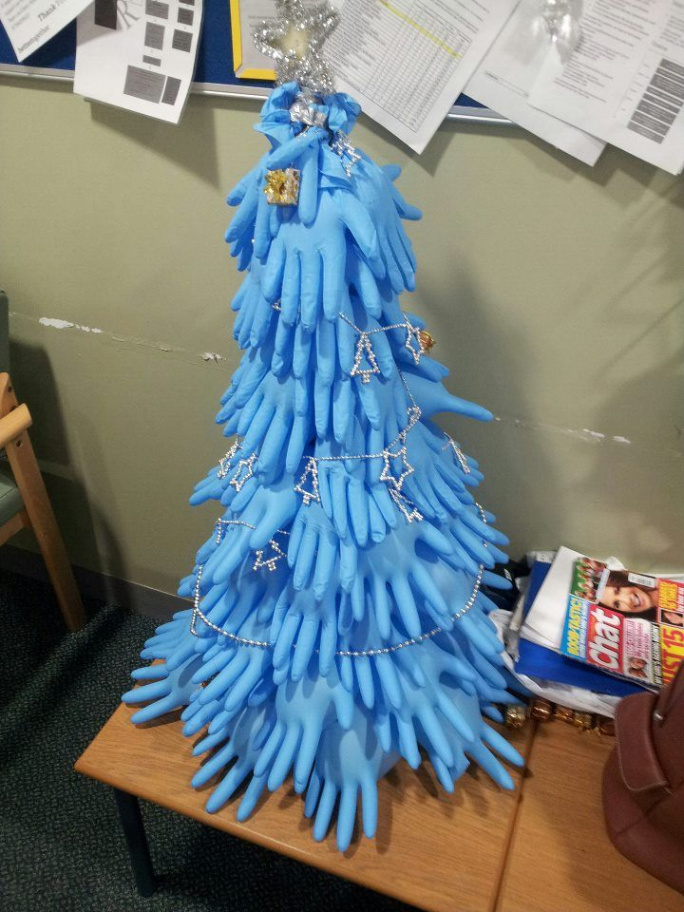 Hospital Christmas Tree!  Holiday crafts diy, Dollar store